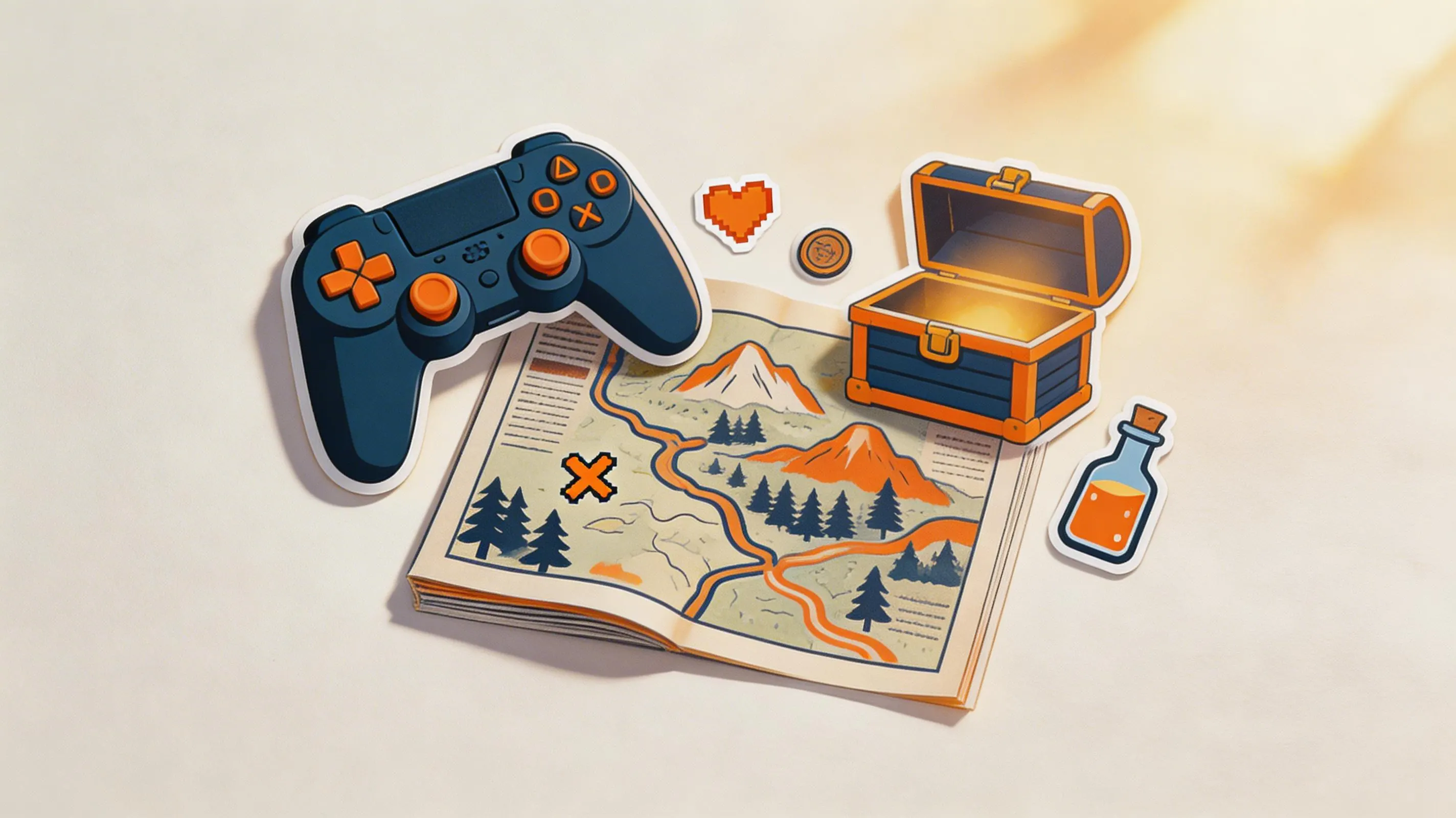 Editorial warm illustration for Shadowlynx homepage